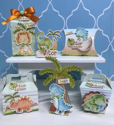 Kit 60 Lembrancinhas Dino