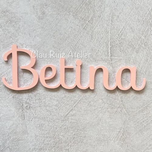 Nome de Parede em mdf - Decoração Bebê e Infantil