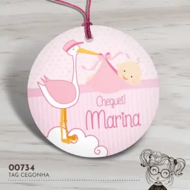 Tag Redonda Cegonha - 00734