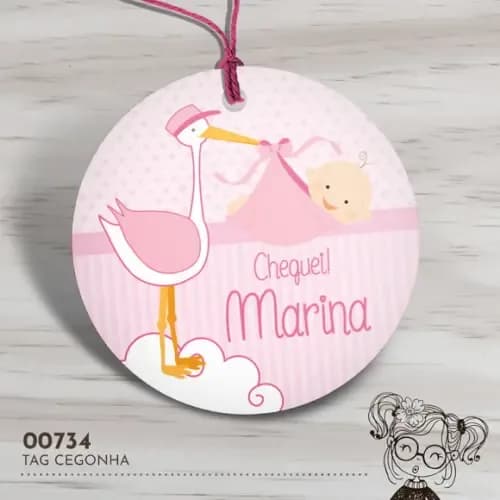 Tag Redonda Cegonha - 00734