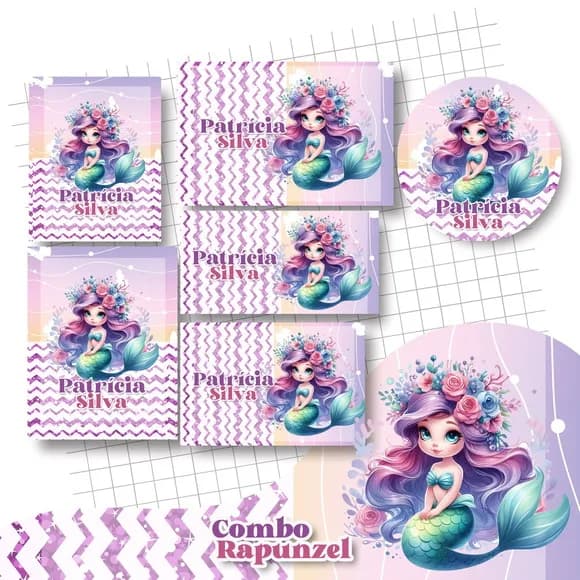 60 Etiquetas Sereia