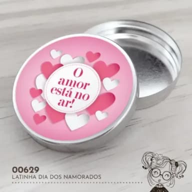 Latinha Adesivada Dia dos Namorados - 00629