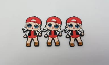 Aplique LOL MC Swag Emborrachado de 4,8cm