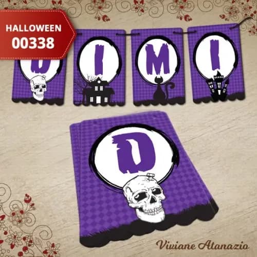 Bandeirola Halloween - 00338