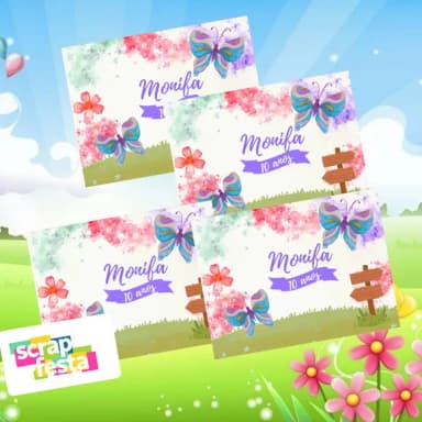 Adesivo Personalizado Retangular 6x8 Jardim Encantado