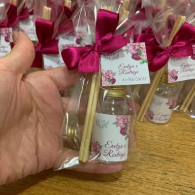 Lembrancinha Casamento Aromatizador Floral Pink