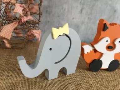 SAFARI ELEFANTINHO RAPOSA E CORAÇÃO
