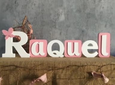 Letras de MDF -Nomes Blocos Borboleta