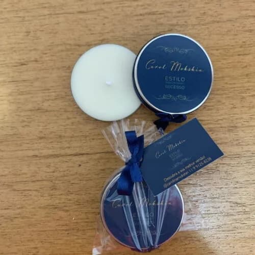 Brinde Empresarial Vela Aromática com Logo