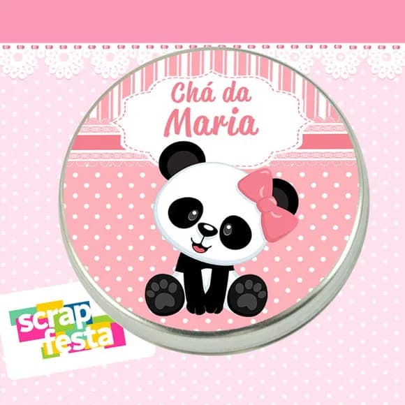Latinha de Chá de Bebê Latinhas Menina