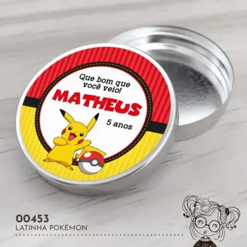 Latinha Adesivada Pokémon - 00453