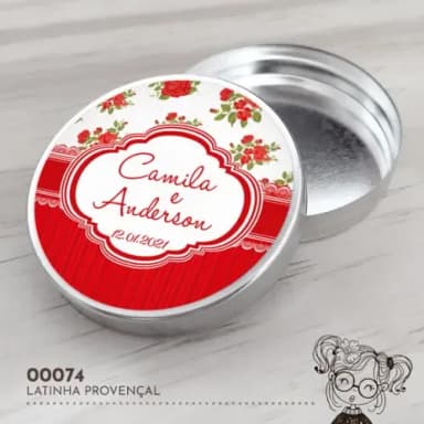 Latinha Adesivada Provençal - 00074