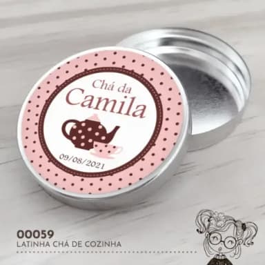 Latinha Adesivada Chá de Cozinha - 00059