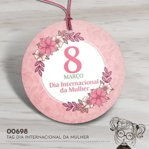 Tag Redonda Dia Internacional da Mulher - 00698