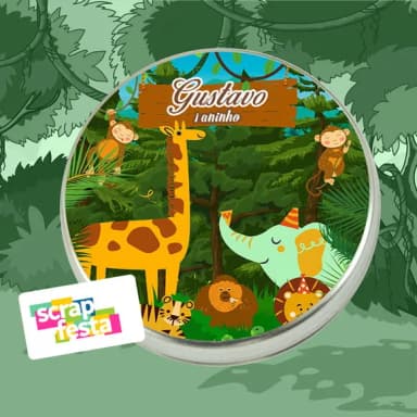 Latinhas Personalizadas Festa Safari Cute