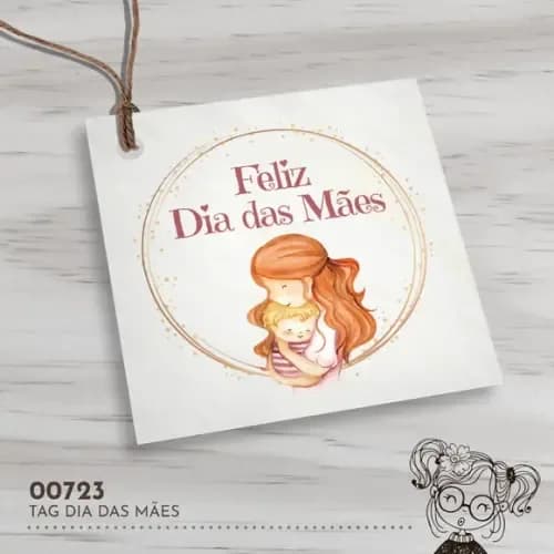 Tag Quadrada Dia das Mães - 00723