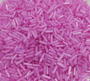 Canutilho Rosa de acrílico - 3mm - pct com 50 gramas