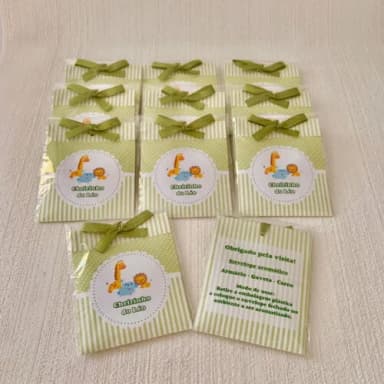 Lembrancinha Maternidade Sachê Aromático para Gavetas Safari