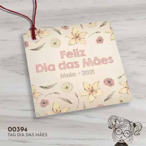 Tag Quadrada Dia das Mães - 00394