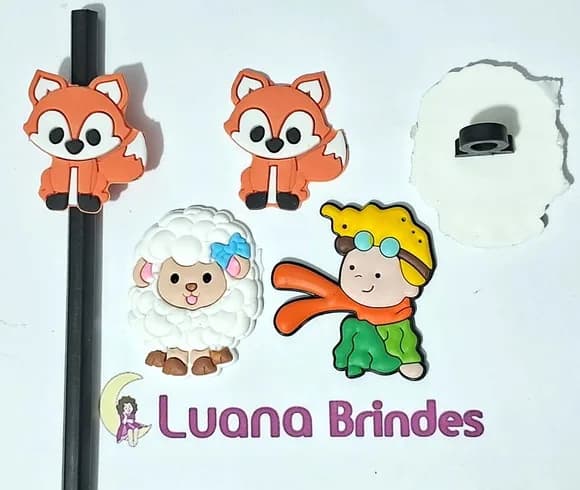 Ponteira P/lápis Pequeno Príncipe Emborrachado - 6 Peças