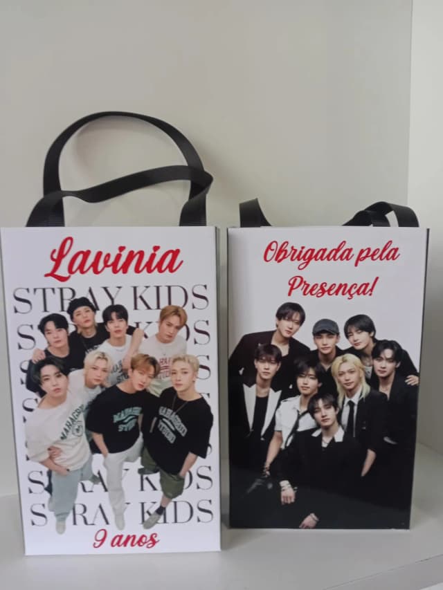 Sacolinhas Personalizadas Stray Kids para lembrancinhas