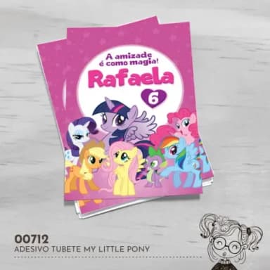 Adesivo Tubete My Little Pony - 00712