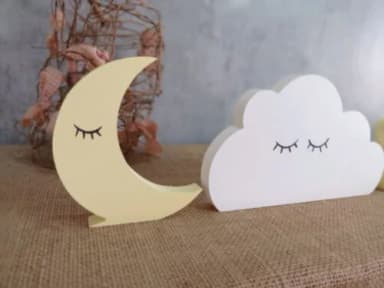 Sleepy Eyes Nuvem Estrela Lua 10cm