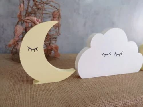 Sleepy Eyes Nuvem Estrela Lua 10cm