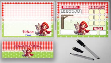 Lousa Magica Personalizada lembrancinhasChapeuzinho Vermelho