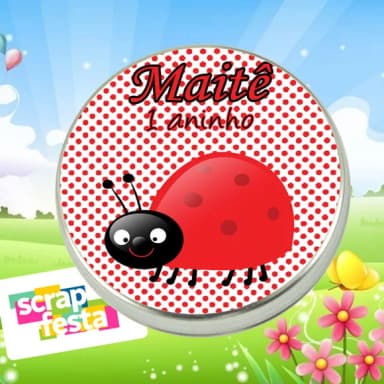 Latinhas Personalizadas Jardim Encantado Joaninha