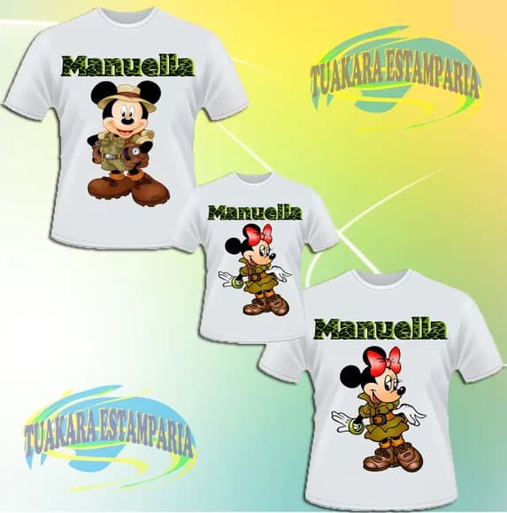Kit 3 Camisetas - Safari
