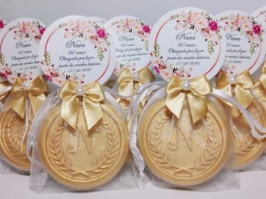 Lembrancinha 60 Anos, Sabonete Letra Inicial Personalizada