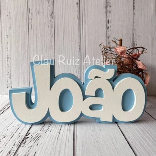 Decoração de Quarto Infantil - Sobreposição Nome em mdf