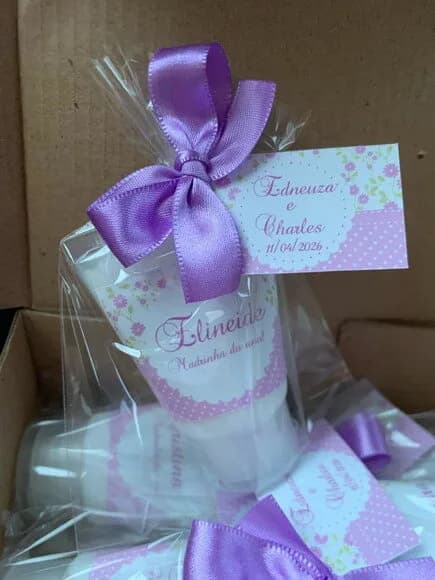 Lembrança para Madrinha de Casamento Floral Lilás