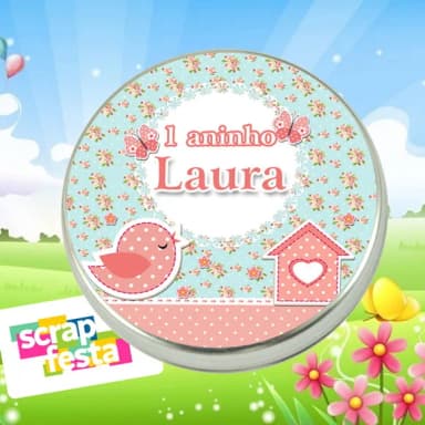 Latinhas Personalizadas Jardim Encantado
