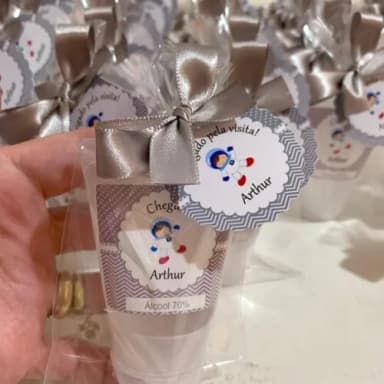 Álcool gel 70% Lembrancinha Maternidade astronauta