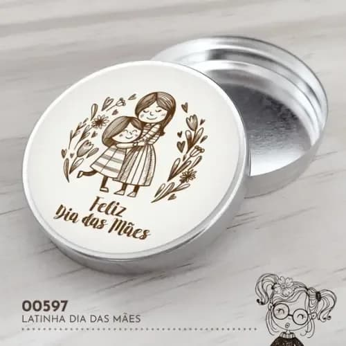 Latinha Adesivada Dia das Mães - 00597