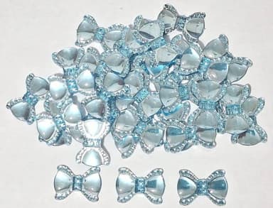 Chaton Lacinho Azul Claro -50 Unidades
