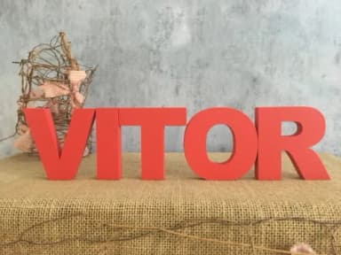Nomes de Mesa Em MDF Linha Letras de Forma