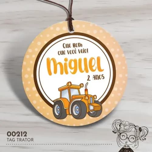 Tag Redonda Trator - 00212