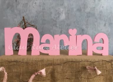 Letras de MDF -Nomes Linha CH