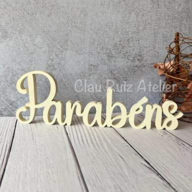 Linha Cursiva -letras Decorativas em mdf Palavras