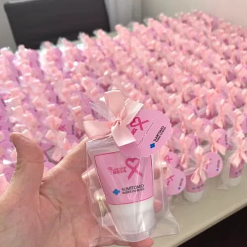 Brinde Outubro Rosa Hidratante com a Logo da Empresa