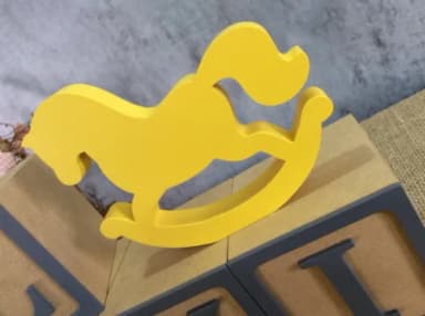 Cubos com Nome 8x8cm + Cavalinho