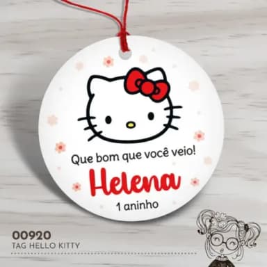 Tag Redonda Hello Kitty - 00920
