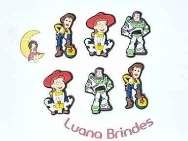 Aplique Toy Story Emborrachado Pacote com 6 Unidades