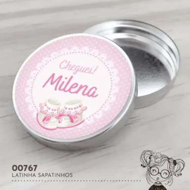 Latinha Adesivada Sapatinhos - 00767