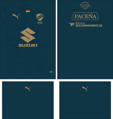 Arte Vetor Camisa Club Bolivar Visita 2025