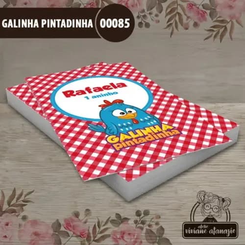 Adesivo Tubete Galinha Pintadinha - 00085