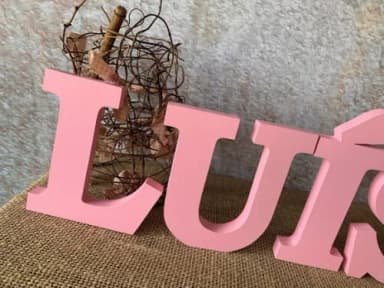 Letras de mdf -nomes - Letras Bastão